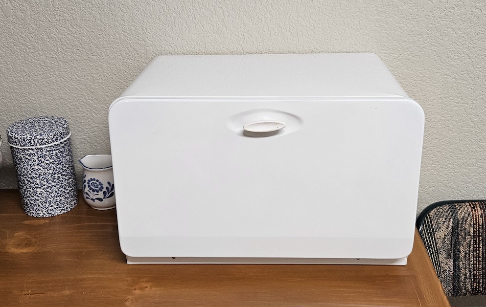 Breadbox! The preferred storage container for breads before plastic.