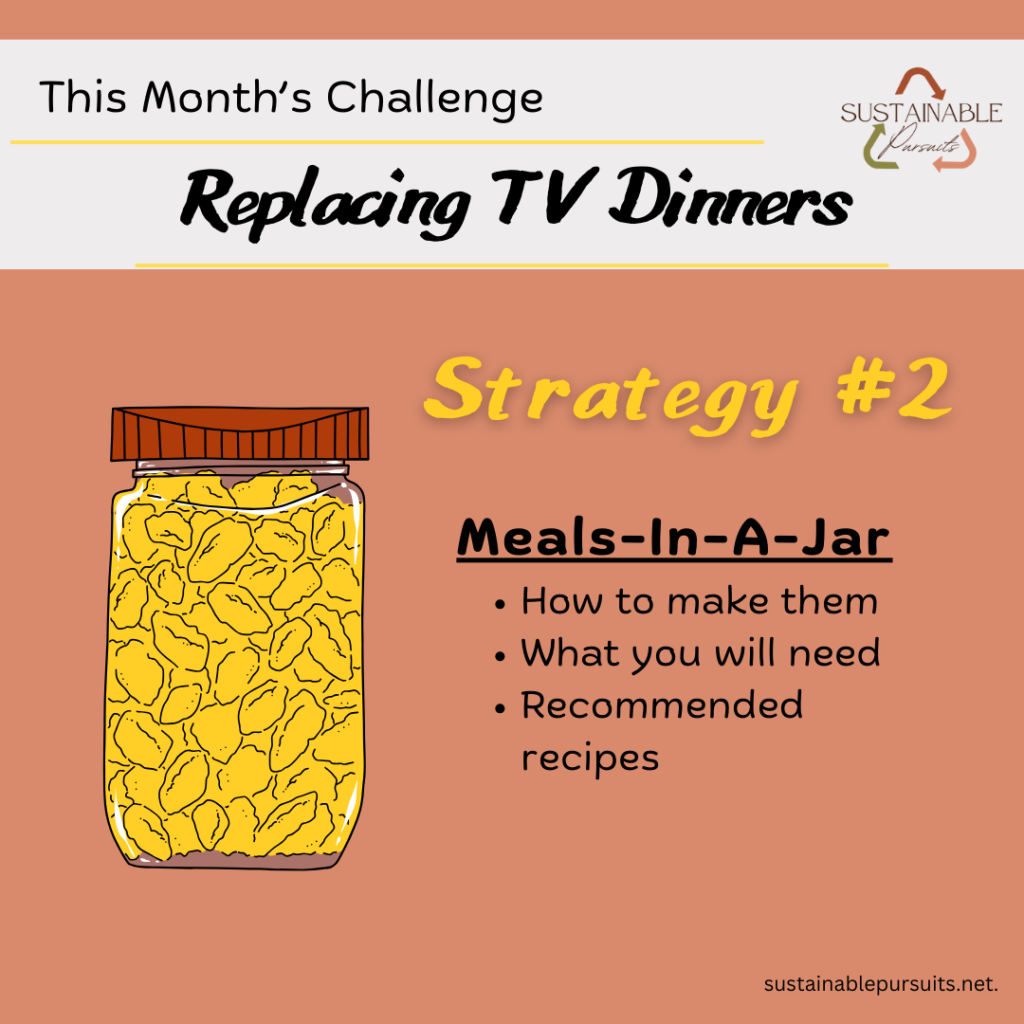 Image for strategy #2 for replacing TV dinners. Meals-in-a-jar